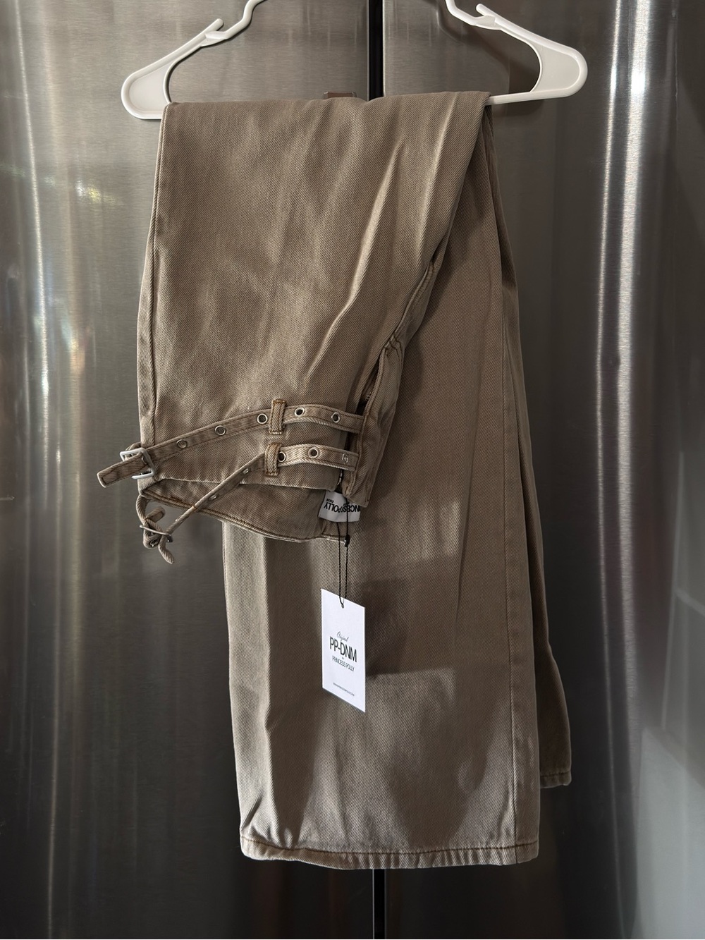 Princess Polly Wide Leg Pants in Olive Taupe - Picture 3 of 3